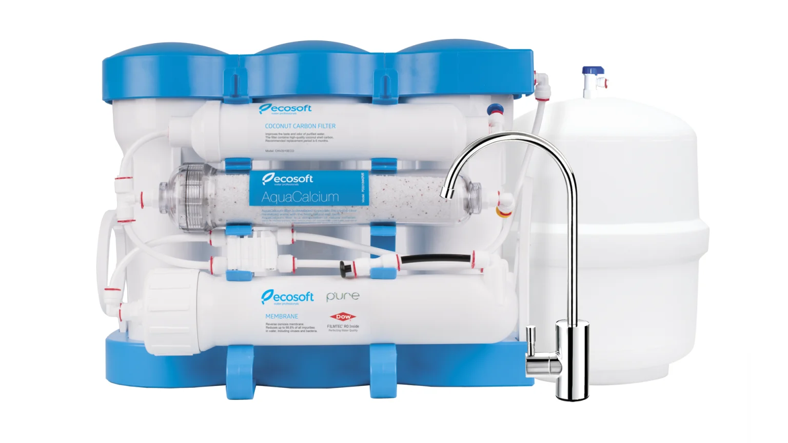ECOSOFT P’URE — Řada filtrů s reverzní osmózou