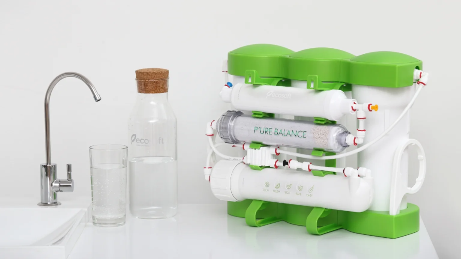 ECOSOFT P’URE — Řada filtrů s reverzní osmózou